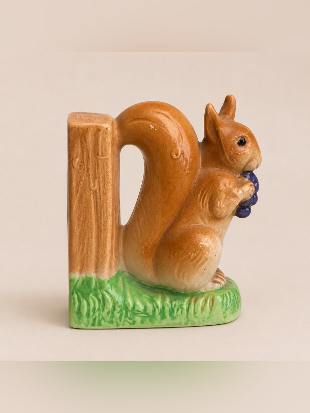 Vintage Ceramic Squirrel Bookends Pair Woodland Cottagecore Nursery Decor - Picture 6 of 6